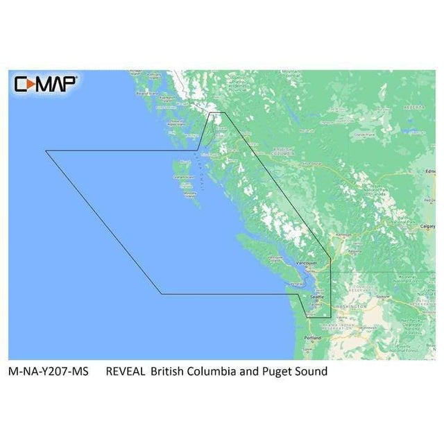 C-MAP USA Qualifies for Free Shipping C-MAP Reveal Coastal British Columbia and Puget Sound #M-NA-Y207-MS