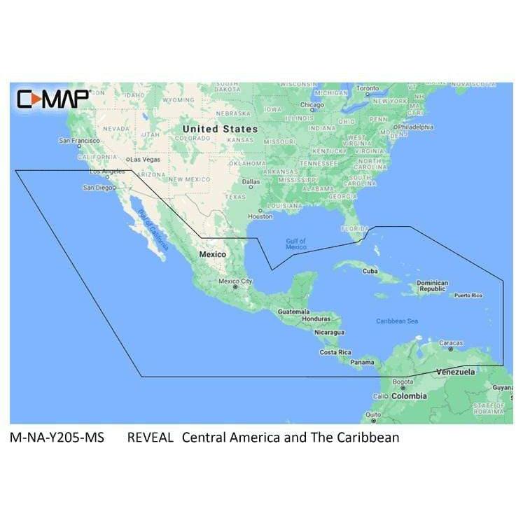 C-MAP USA Qualifies for Free Shipping C-MAP Reveal Coastal Central America Caribbean #M-NA-Y205-MS
