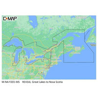 C-MAP USA Qualifies for Free Shipping C-MAP Reveal Coastal Great Lakes to Nova Scotia #M-NA-Y201-MS