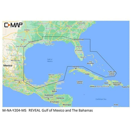 C-MAP USA Qualifies for Free Shipping C-MAP Reveal Coastal Gulf of Mexico and Bahamas #M-NA-Y204-MS
