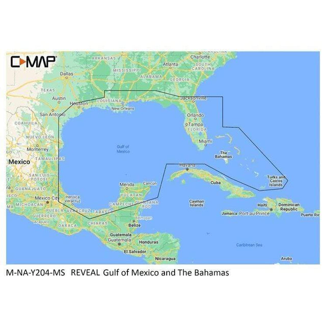 C-MAP USA Qualifies for Free Shipping C-MAP Reveal Coastal Gulf of Mexico and Bahamas #M-NA-Y204-MS