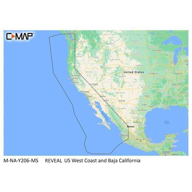 C-MAP USA Qualifies for Free Shipping C-MAP Reveal Coastal US West Coast and Baja #M-NA-Y206-MS