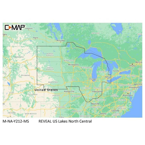 C-MAP USA Qualifies for Free Shipping C-MAP Reveal Inland US Lakes North Central #M-NA-Y212-MS