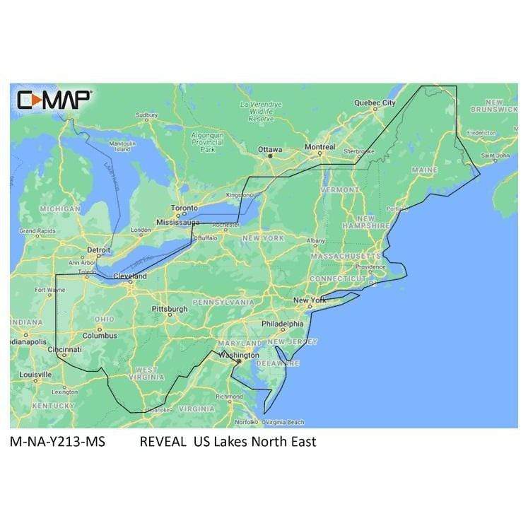 C-MAP USA Qualifies for Free Shipping C-MAP Reveal Inland US Lakes North East #M-NA-Y213-MS