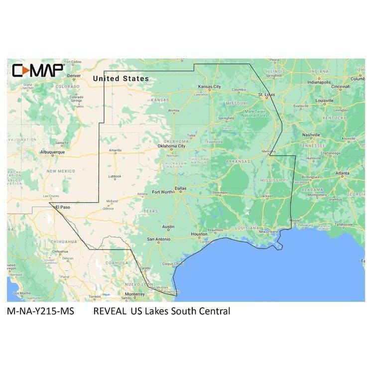 C-MAP USA Qualifies for Free Shipping C-MAP Reveal Inland US Lakes South Central #M-NA-Y215-MS