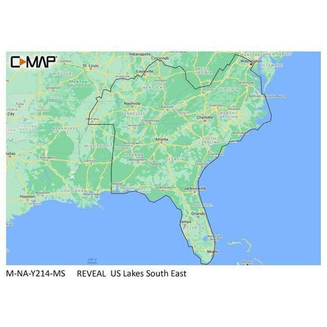 C-MAP USA Qualifies for Free Shipping C-MAP Reveal Inland US Lakes South East #M-NA-Y214-MS