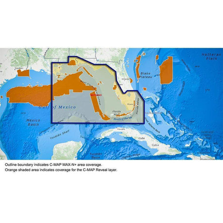 C-MAP Reveal Port St Lucie to New Orleans #M-NA-Y644-MS