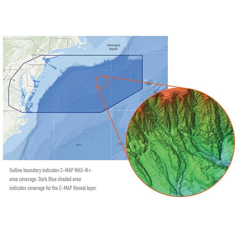 C-MAP Reveal Rhode Island to Virginia Block Island RI #M-NA-Y641-MS