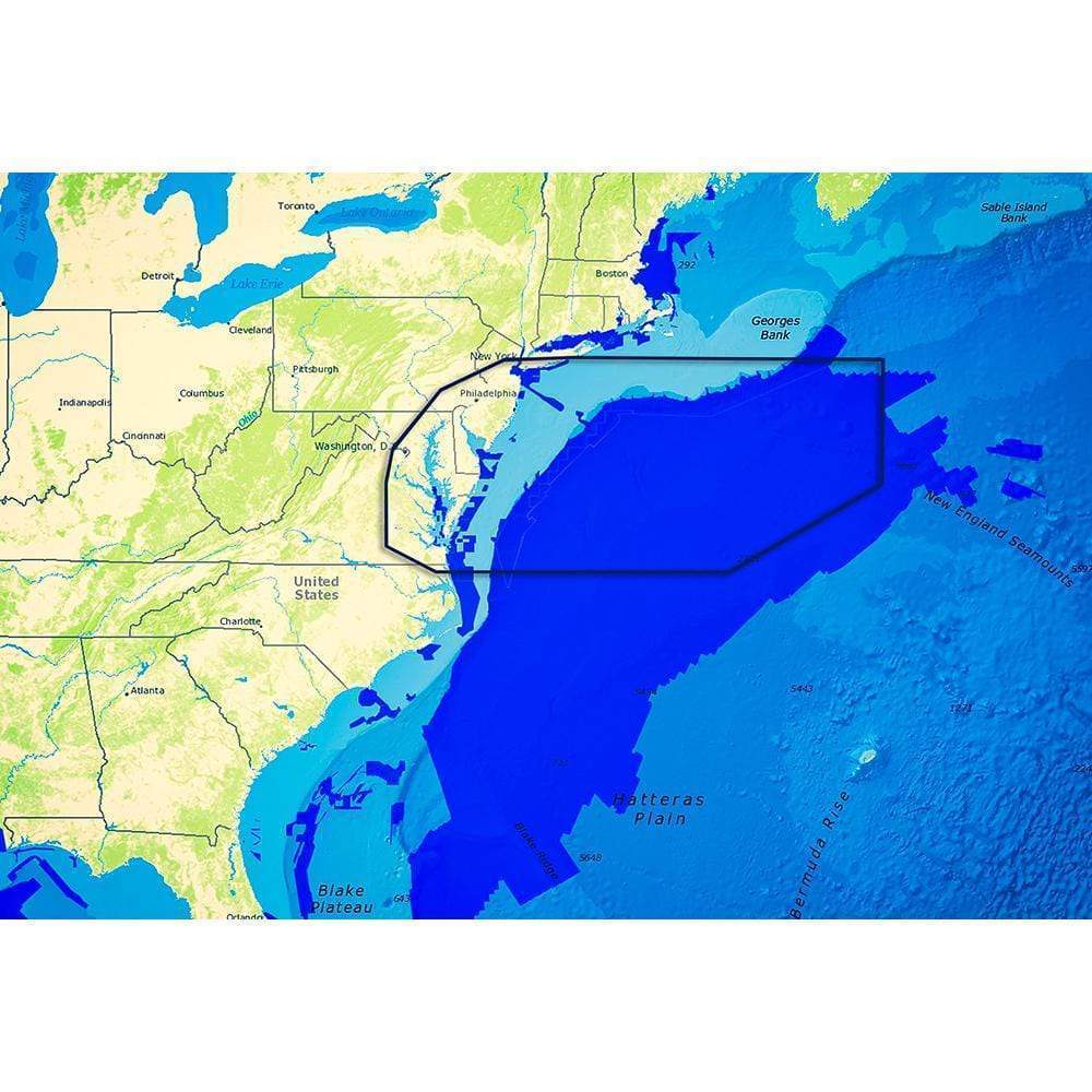 C-MAP Reveal Rhode Island to Virginia Block Island RI #M-NA-Y641-MS