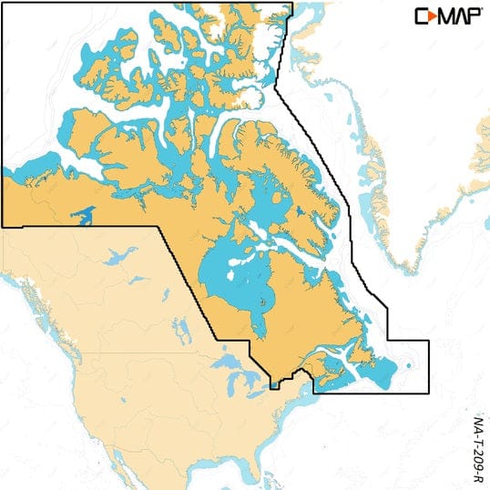 C-MAP USA Qualifies for Free Shipping C-MAP Reveal X Coastal Canada North and East microSD #M-NA-T209-R-MS