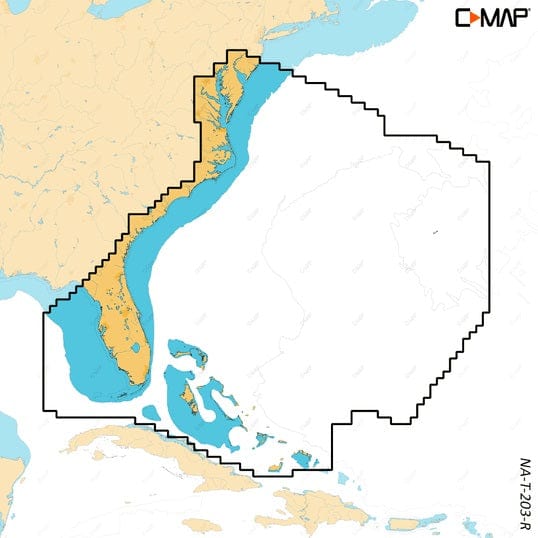 C-MAP USA Qualifies for Free Shipping C-MAP Reveal X Coastal Chesapeake Bay to the Bahamas microSD #M-NA-T203-R-MS