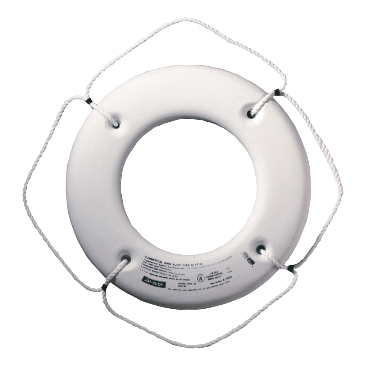 Cal-june Qualifies for Free Shipping Cal-June Canada Hard Shell Lifebuoy Small Vessel 24" White #C HS-24 W