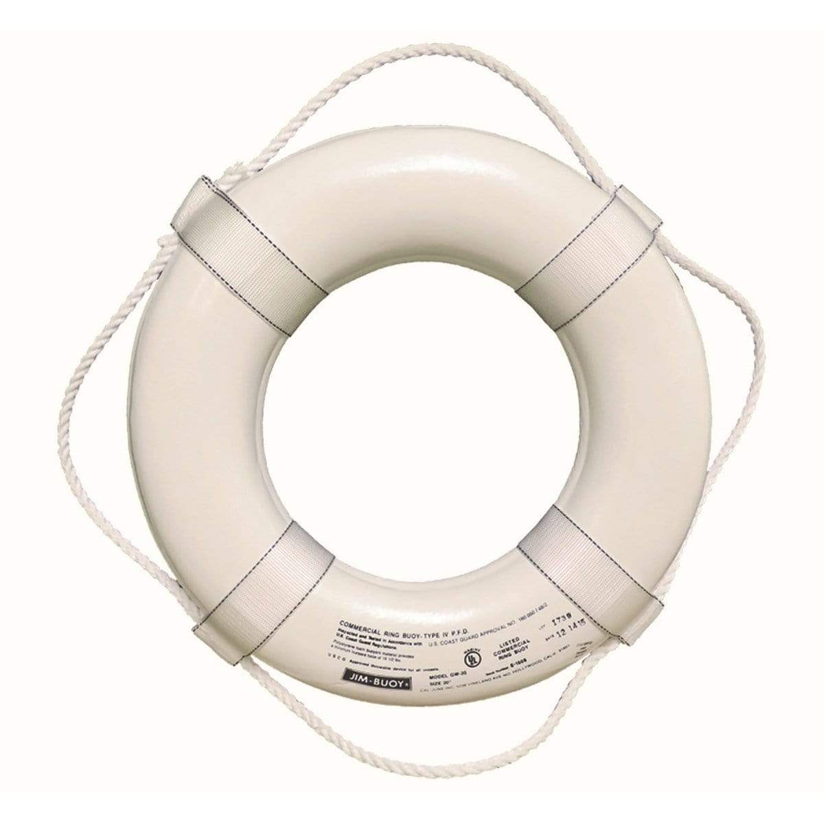 Cal-june Qualifies for Free Shipping Cal-June Ring Buoy 20" White #GW-20