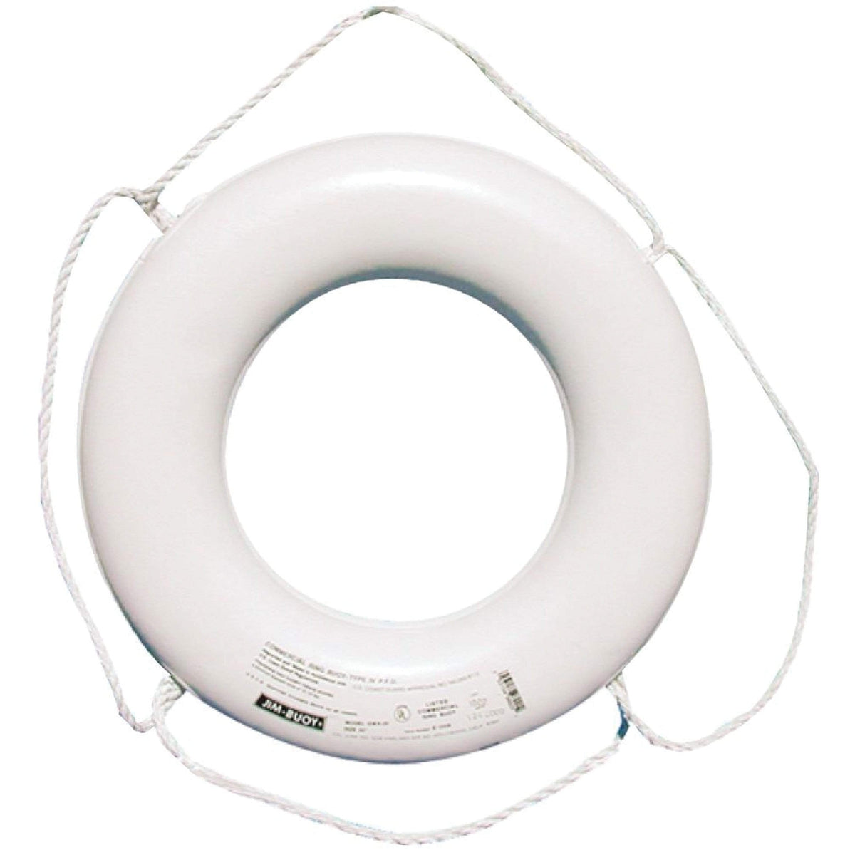 Cal-June USCG Approved JBX-Series Life Ring 20" White #JBW-X-20