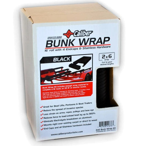 Caliber Qualifies for Free Shipping Caliber Bunk Wrap Kit Black 16' x 2 x 6" with End Caps #23052-BK