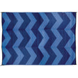 Camco Qualifies for Free Shipping Camco 6' x 9' Leisure Mat Chevron Blue #42878
