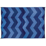 Camco Qualifies for Free Shipping Camco 6' x 9' Leisure Mat Chevron Blue #42878