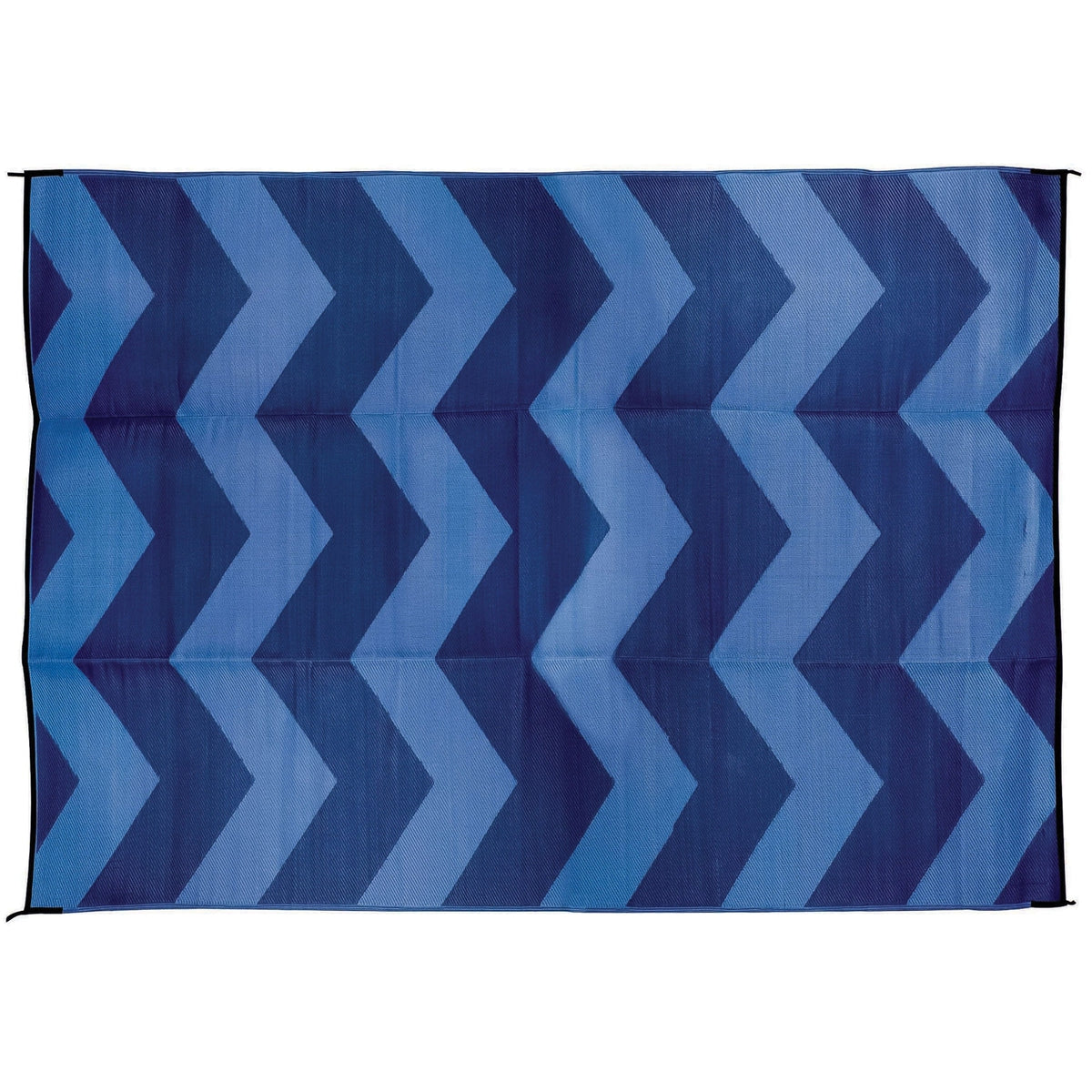 Camco Qualifies for Free Shipping Camco 6' x 9' Leisure Mat Chevron Blue #42878