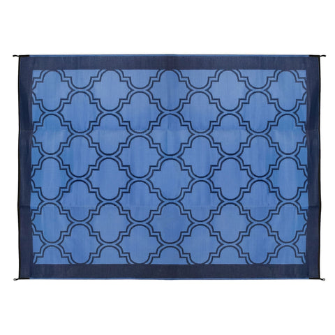 Camco Qualifies for Free Shipping Camco 6' x 9' Leisure Mat Lattice Blue #42876