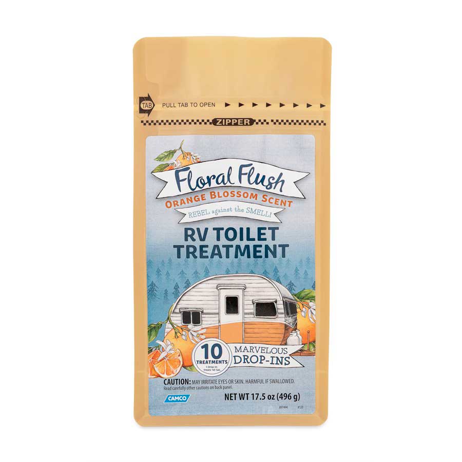 Camco Qualifies for Free Shipping Camco Floral Flush Toilet Treatment Drop-Ins Orange Blossom 10-pk #41491