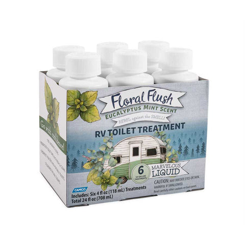 Camco Qualifies for Free Shipping Camco Floral Flush Toilet Treatment Singles Eucalyptus Mint 6-pk 4 oz Bottles #41482