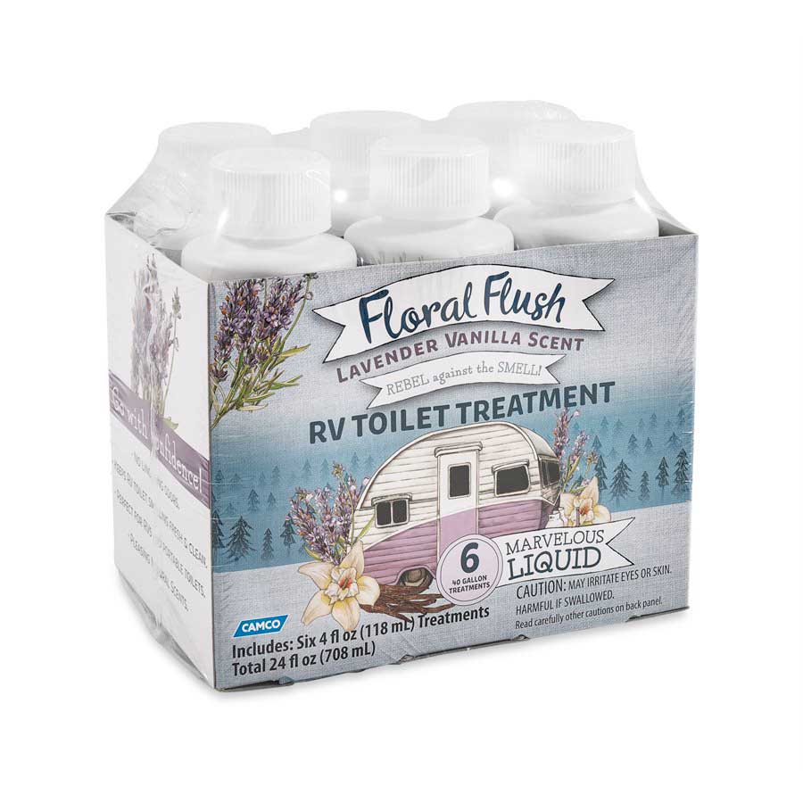 Camco Qualifies for Free Shipping Camco Floral Flush Toilet Treatment Singles Lavender Vanilla 6-pk 4 oz Bottles #41480