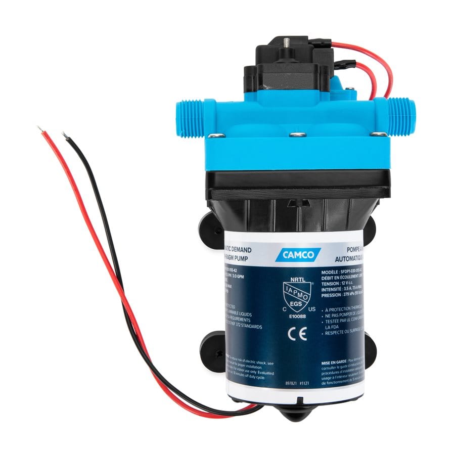 Camco Qualifies for Free Shipping Camco Fresh Water Pump 12v 3.0 GPM Variable Flow #22491