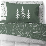 Camco Qualifies for Free Shipping Camco Green Map Bed Sheets Bunk #53477