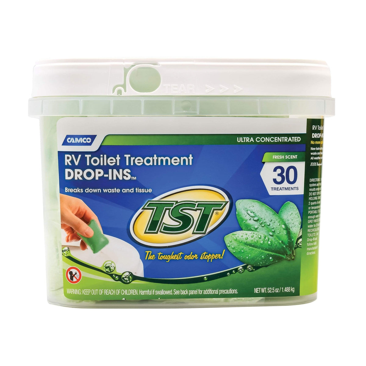 Camco Qualifies for Free Shipping Camco Green TST Drop-Ins 30-pk #40263