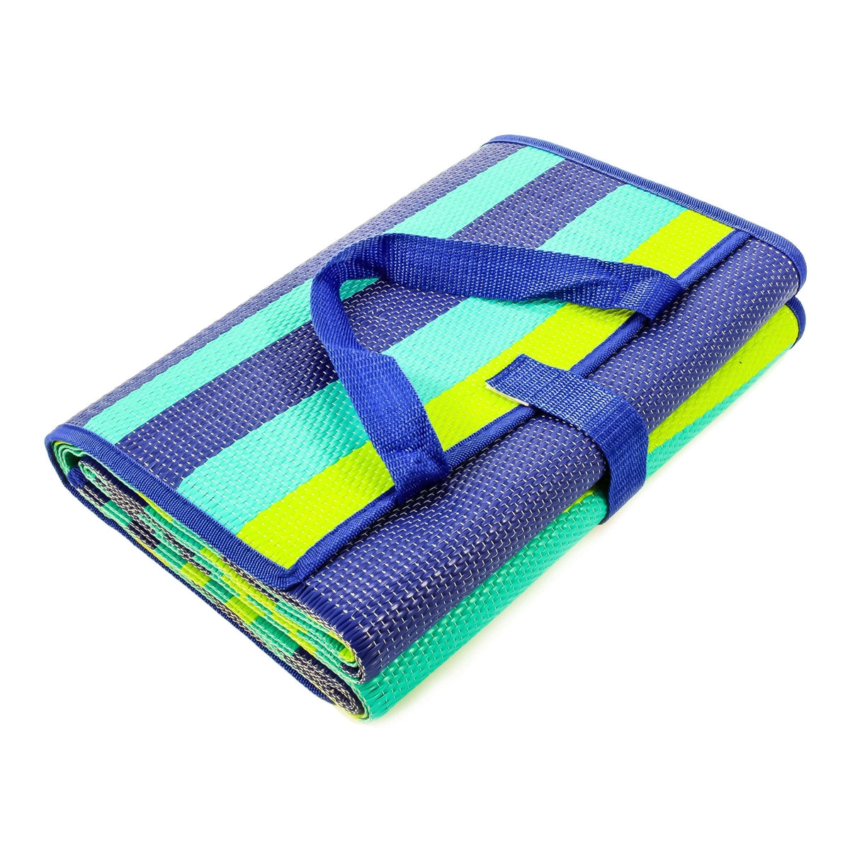 Camco Qualifies for Free Shipping Camco Handy Mat 60" x 78" Outdoor Mat with Strap Green/Turquoise #42806