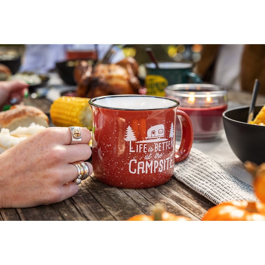 Camco Qualifies for Free Shipping Camco Mug 16 oz Speckled Red #53235