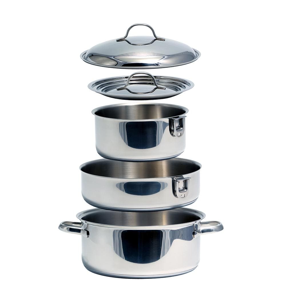 Camco Qualifies for Free Shipping Camco Nestable 7-Piece Stainless Ceramic Cookware Set #43920