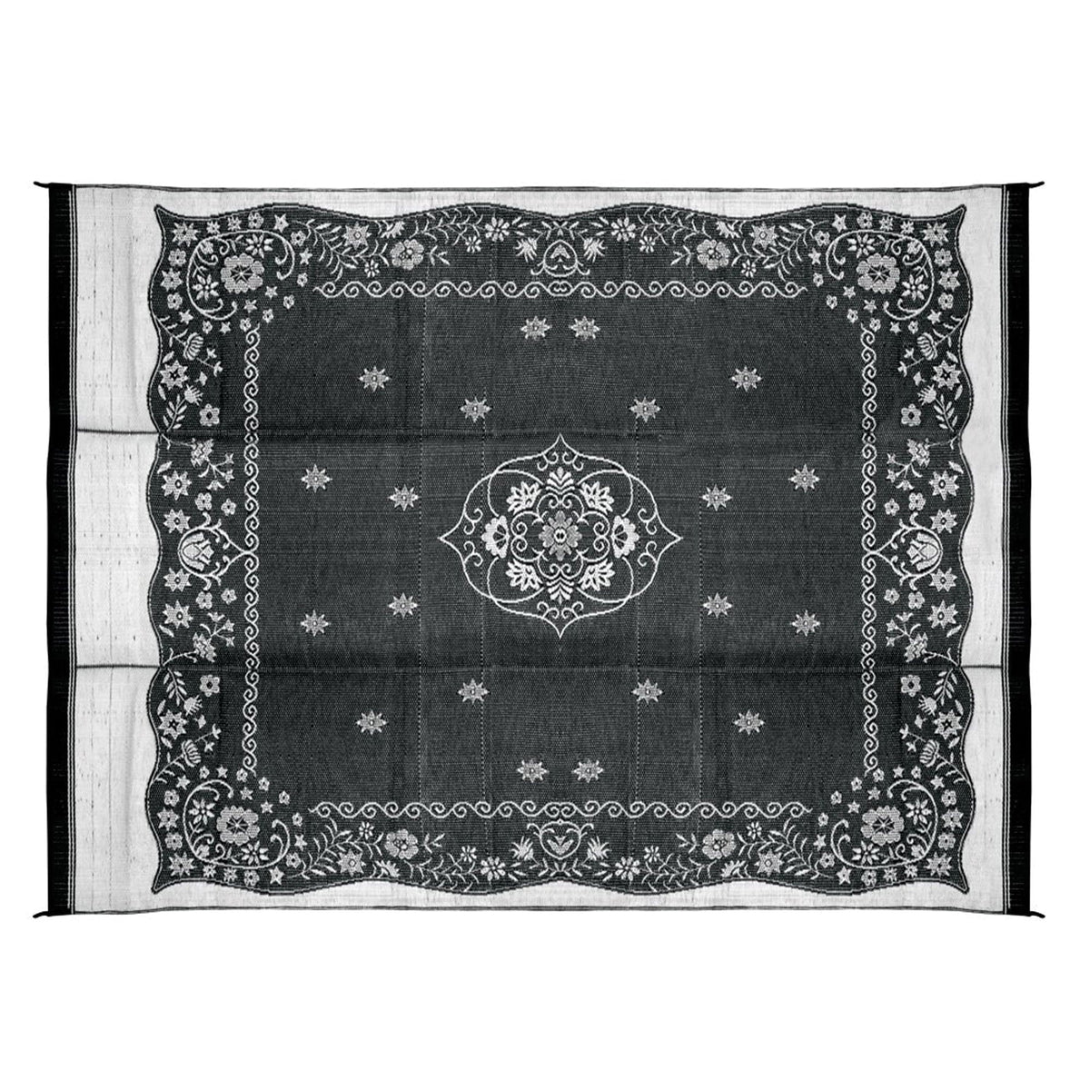 Camco Qualifies for Free Shipping Camco Oriental Awning Leisure Mat Charcoal 9' x 12' #42853