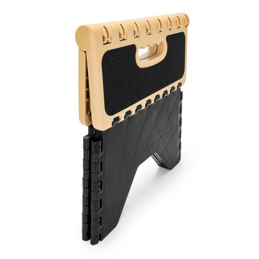 Camco Qualifies for Free Shipping Camco Plastic Folding Step Stool with Non-Skid Black/Khaki #43638