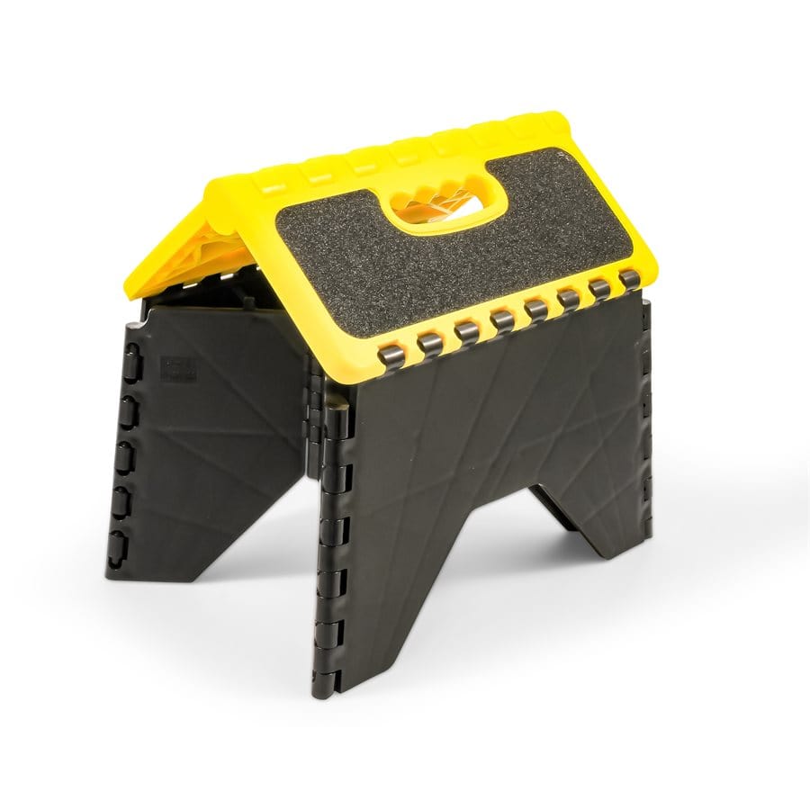 Camco Qualifies for Free Shipping Camco Plastic Folding Step Stool with Non-Skid Black/Yellow #43637