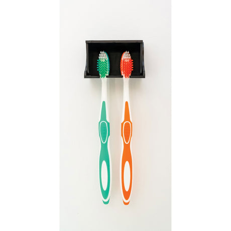 Camco Qualifies for Free Shipping Camco Pop-A-Toothbrush Holds 2 Toothbrushes Black #57202