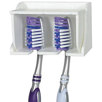 Camco Qualifies for Free Shipping Camco Pop-A-Toothbrush Holds 2 Toothbrushes White #57203