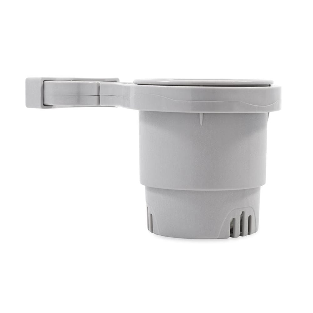 Camco Qualifies for Free Shipping Camco Rail Mounted Cup Holder Large Clamp Gray #53092