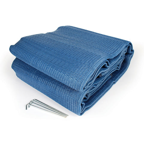 Camco Qualifies for Free Shipping Camco Reversible Awning Leisure Mat 9' x 12' Blue #42821
