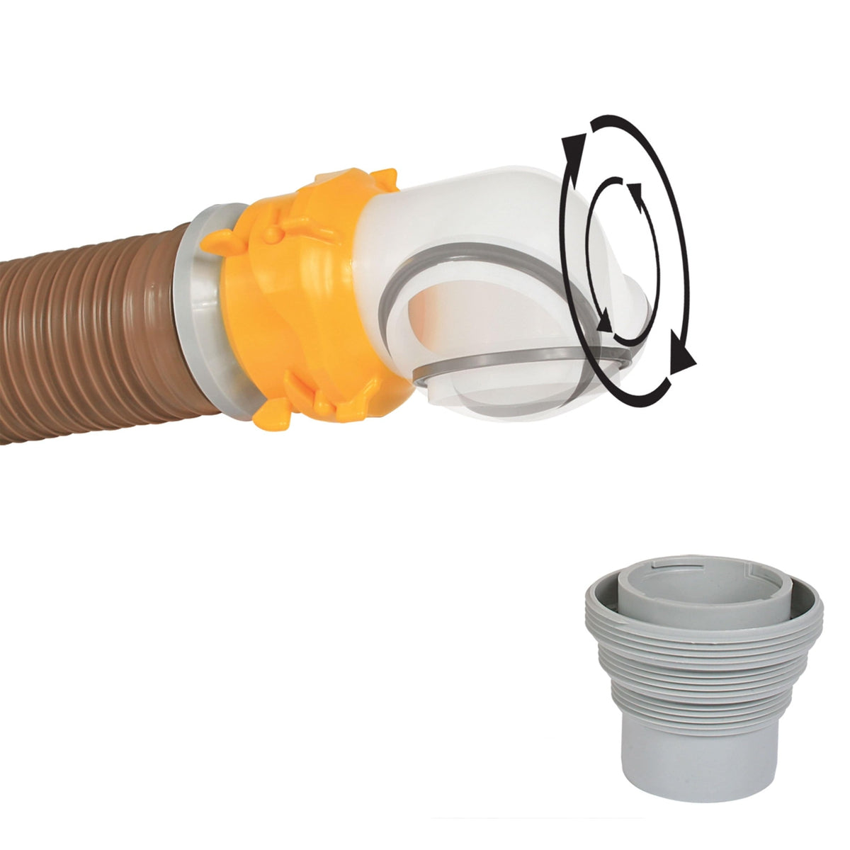 Camco Qualifies for Free Shipping Camco Revolution Swivel Bayonet Elbow & 4-in-1 Adapter #39471