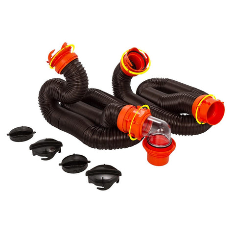 Camco Qualifies for Free Shipping Camco Rhinoflex 20' Sewer Hose Kit with 4-In-1 Elbow Caps #39741