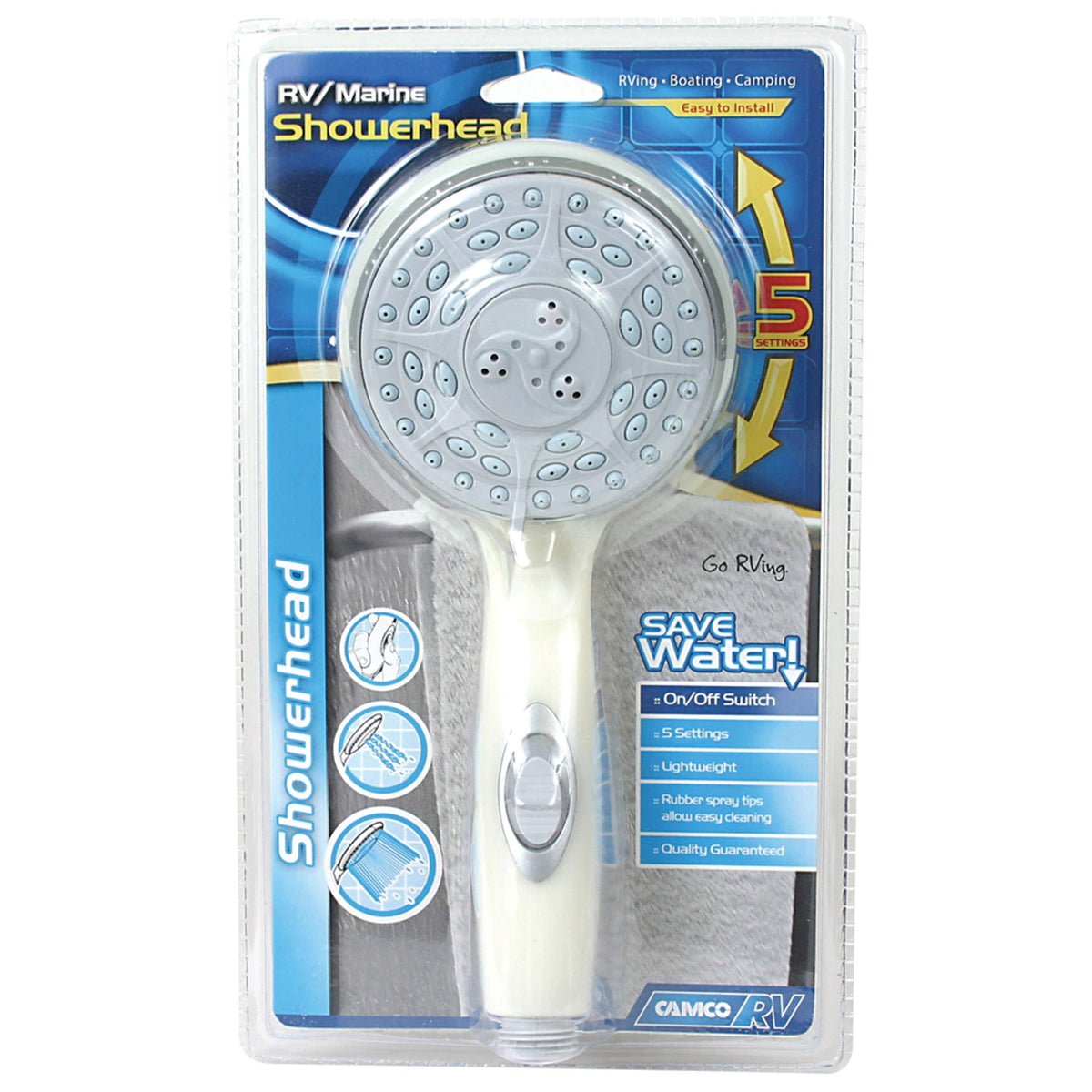 Camco Qualifies for Free Shipping Camco RV/Marine Shower Head Off White #43712