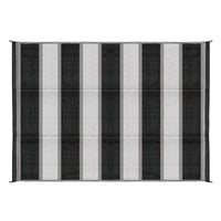 Camco Qualifies for Free Shipping Camco Stripe Awning Leisure Mat Charcoal Stripe 6' x 9' #42873