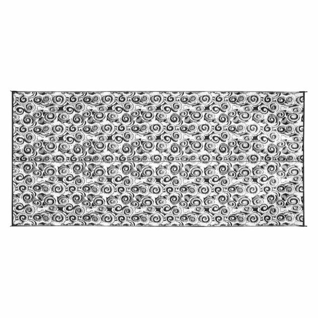 Camco Qualifies for Free Shipping Camco Swirl Awning Leisure Mat 8' x 16' Charcoal #42843