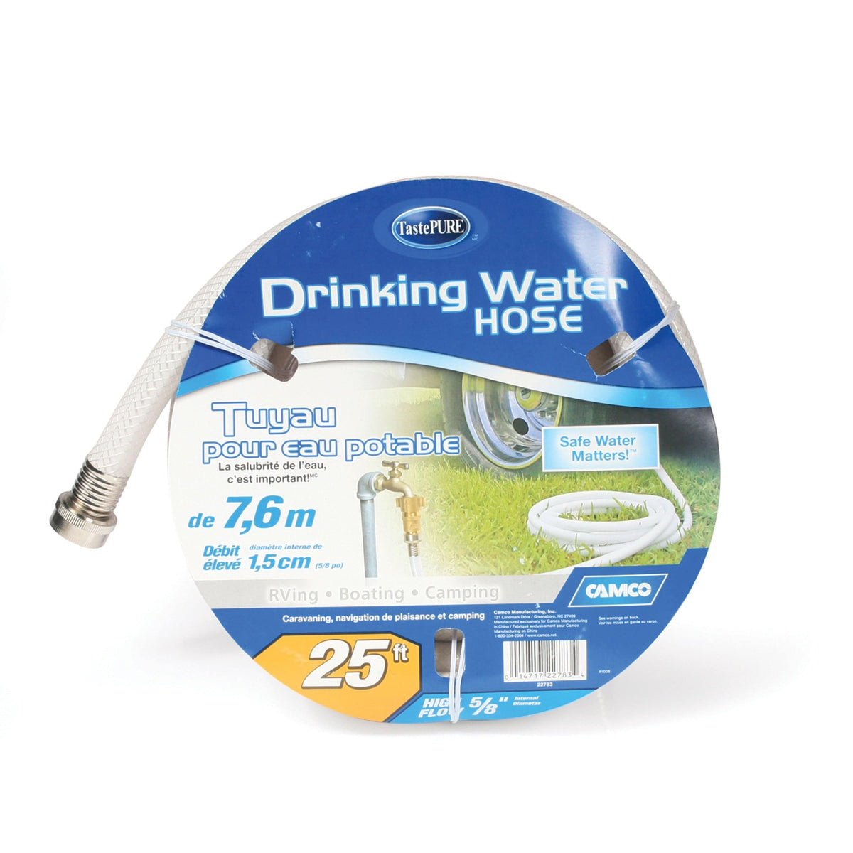 Camco Qualifies for Free Shipping Camco Tastepure 25' Drinking Water Hose 5/8" #22783