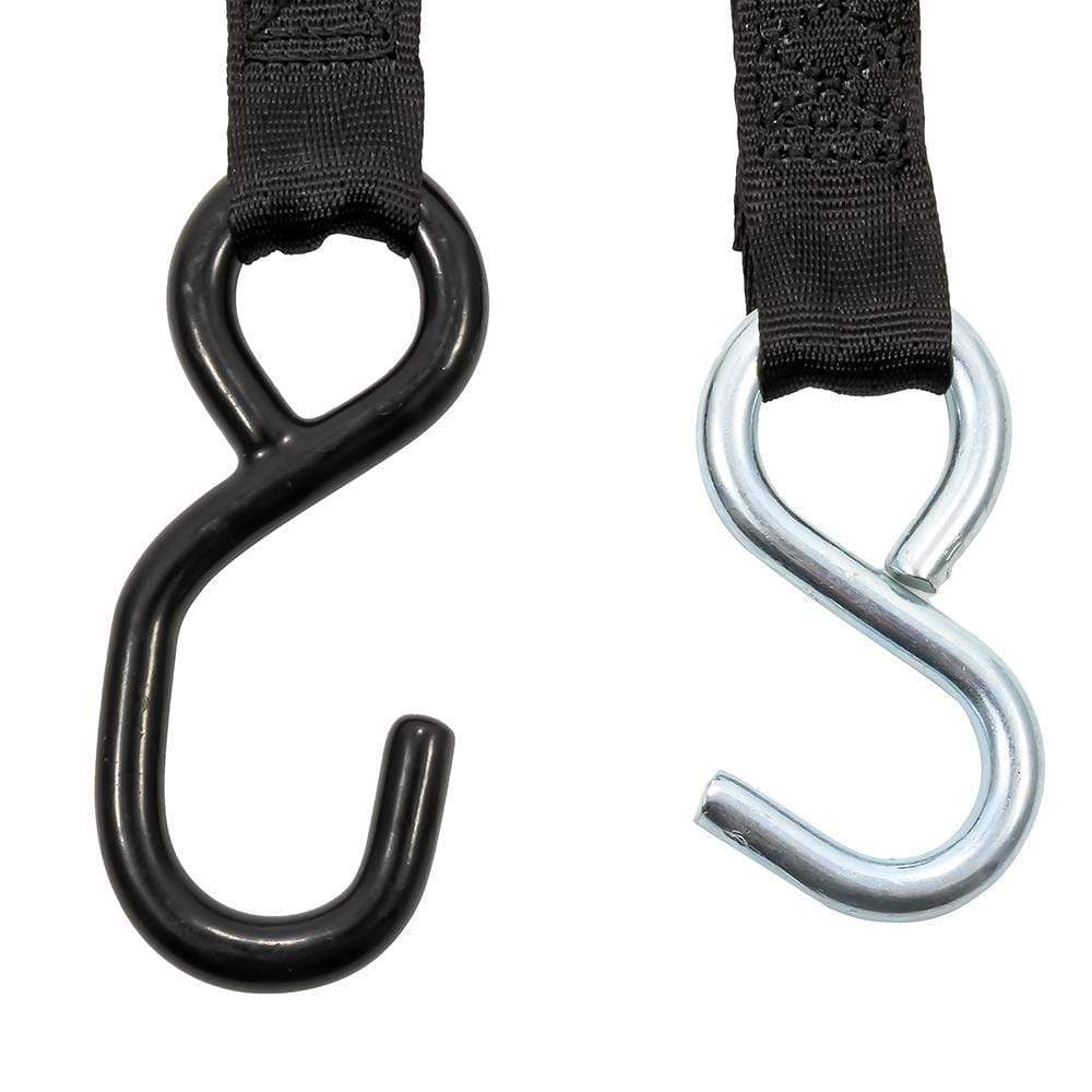 Camco Qualifies for Free Shipping Camco Tie-Down Straps 1" Width Retractable 6" Dual Hooks #50033