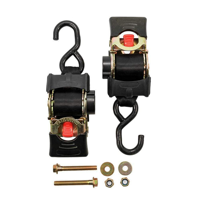 Camco Qualifies for Free Shipping Camco Tie-Down Straps 2" Width Retractable 5.5' Bolt-On #50030