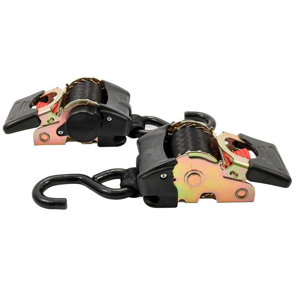 Camco Qualifies for Free Shipping Camco Tie-Down Straps 2" Width Retractable 5.5' Bolt-On #50030
