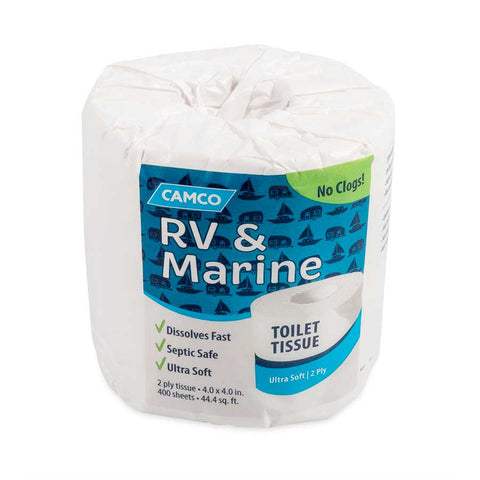 Camco Qualifies for Free Shipping Camco TST 2-Ply Toilet Paper Individual Roll 400 Sheets #40280