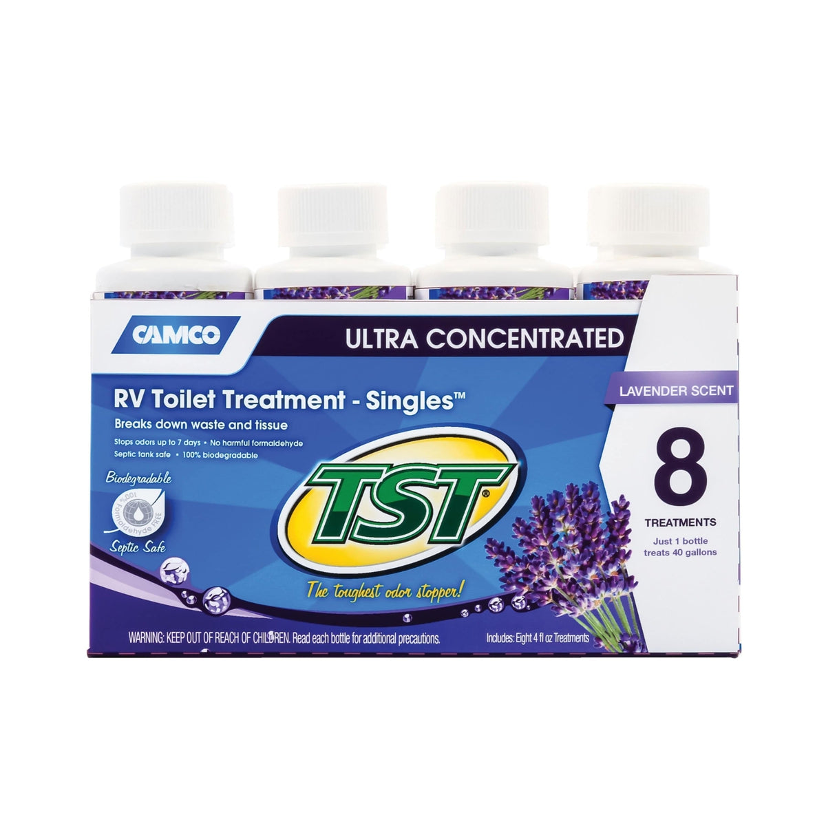 Camco Qualifies for Free Shipping Camco TST Lavender Holding Tank Treatment 4oz. Liquid 8-pk #41551